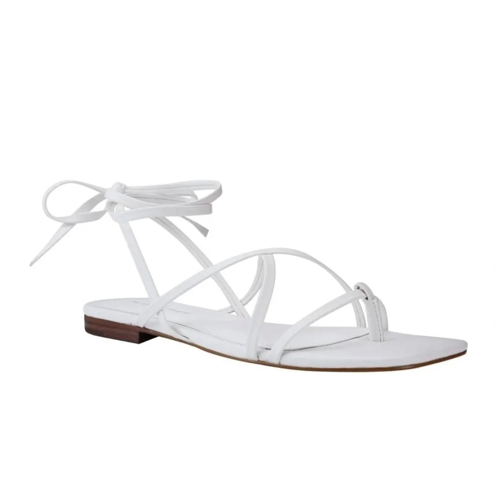 Marc Fisher Latent Women’s Strappy Square Toe Thong Sandals